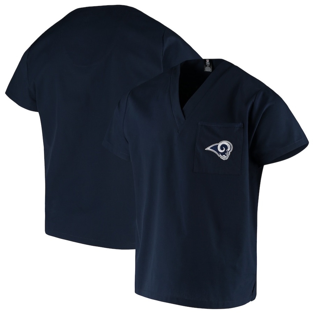 LA Rams Scrubs Top - Picture 3 of 3